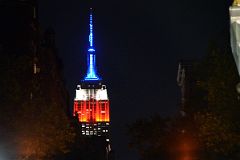 28 Empire State Building Lit Up At Night From New York Washington Square Park